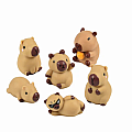 Bucket of 12 Mini Squishy Capybara