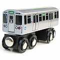 CTA Green Line Wooden Train