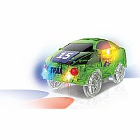 Twister Tracks Neon Glow in the Dark with Green Race Car
