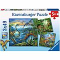 Dinosaur Fascination 3x49pc Puzzle