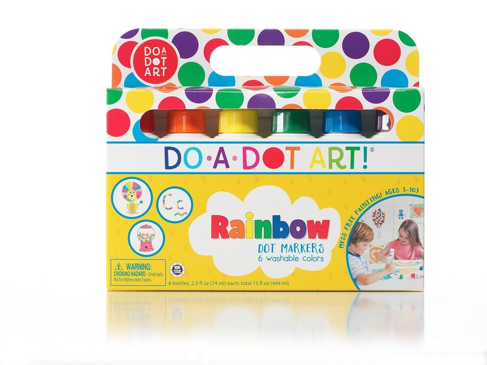 Do A Dot Rainbow Markers 6 pack Washable Building Blocks