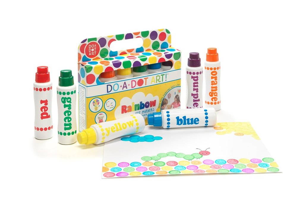 Do A Dot Rainbow Markers 6 pack Washable Building Blocks