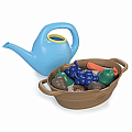 Green Toys Rainbow Harvest Watering Can Activity Set