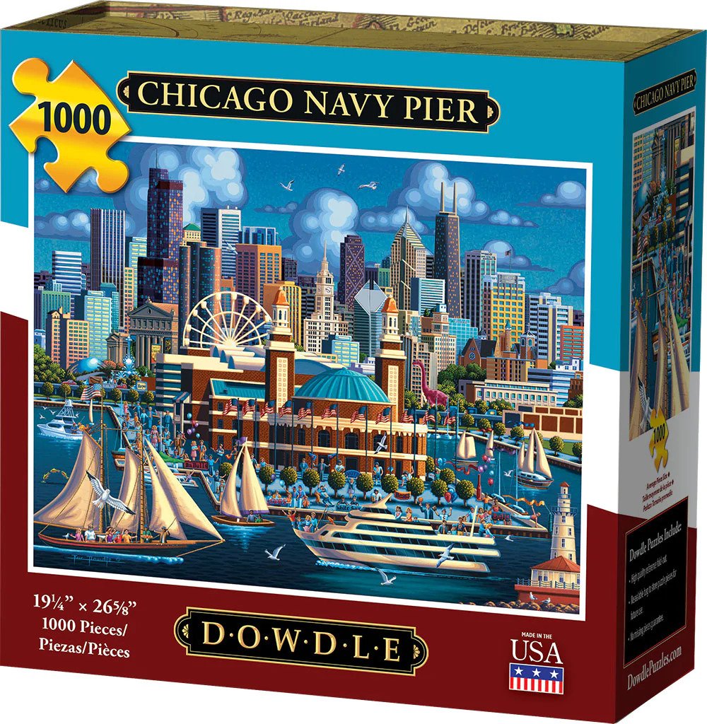 Dowdle Chicago Navy Pier 1000pc Puzzle Building Blocks