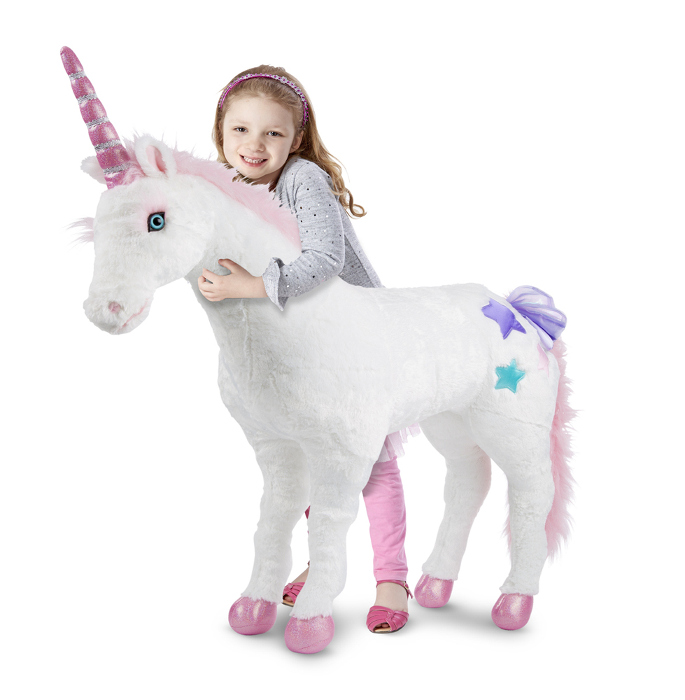 Jumbo Unicorn Plush Building Blocks