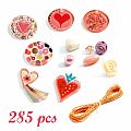 DJECO Fancy Heart Bead Set