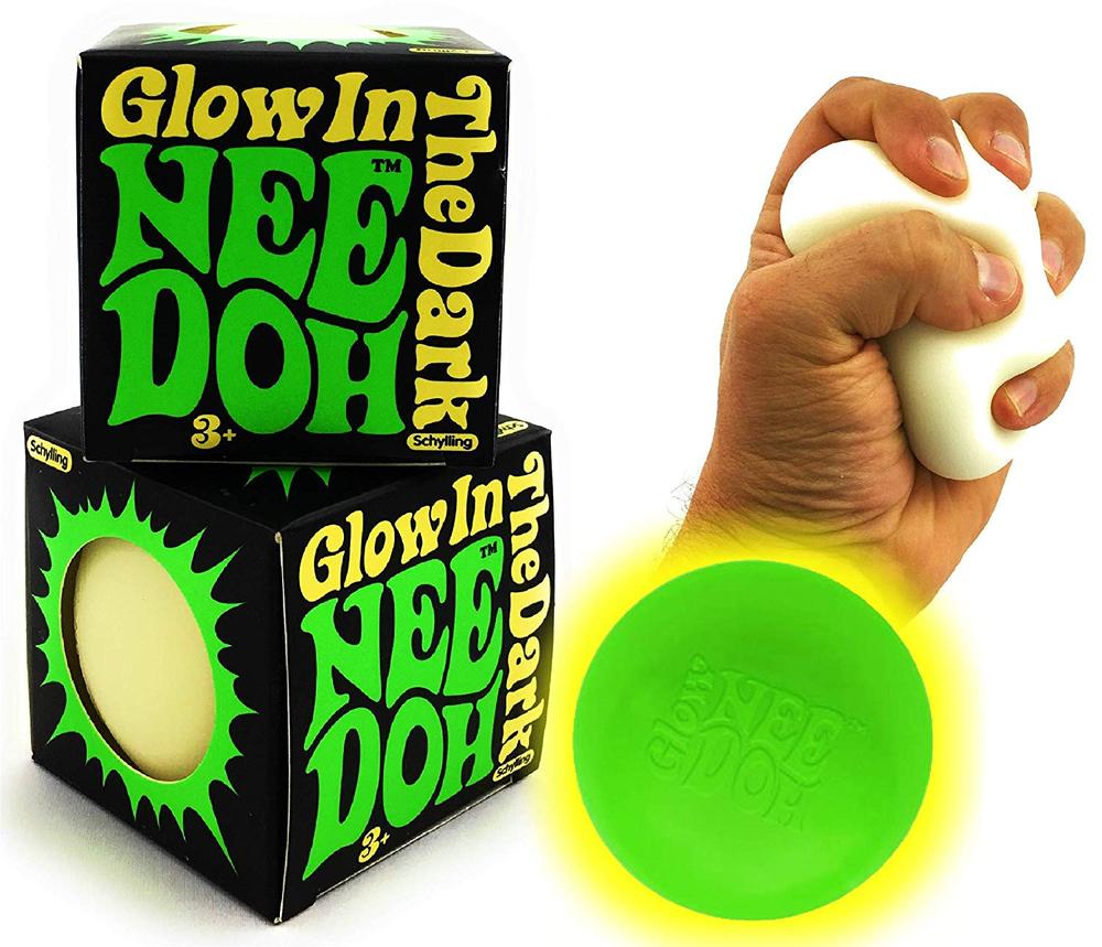 NeeDoh Glow In The Dark fidget sensory toy Building Blocks