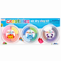 Creatibles Air Dry Clay Kit - 12 Color