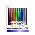 Color Sheen Metallic Gel Pens - Set of 12