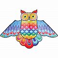 Premier Kites 70" Rainbow Owl Kite Easy to Fly