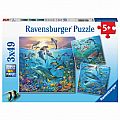 Tierwelt des Ozeans 3x49pc Puzzle