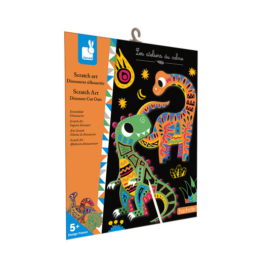 dinosaur scratch art book