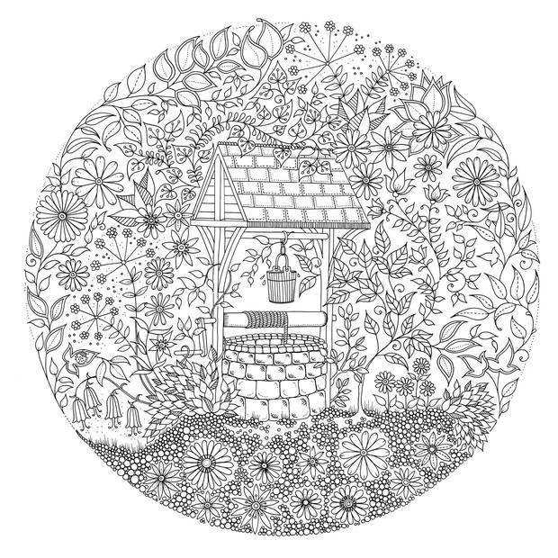 Secret Garden: An Inky Treasure Hunt & Coloring Book - Building Blocks