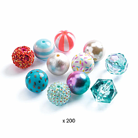DJECO Silver Bubble Bead Set