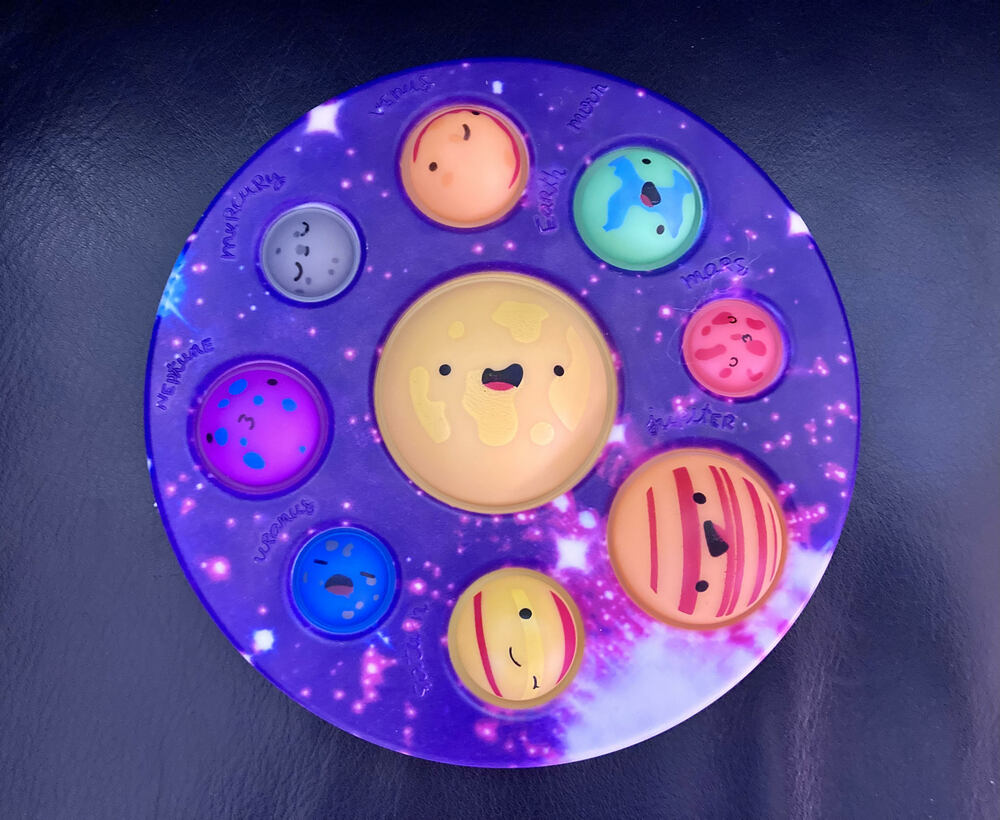Out of This World Galaxy Pop It Fidget Building Blocks