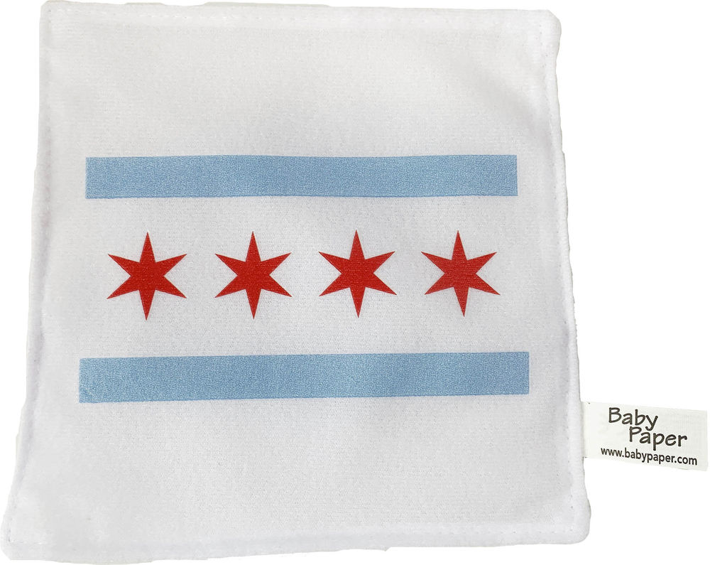 Chicago Flag Baby Paper - Building Blocks