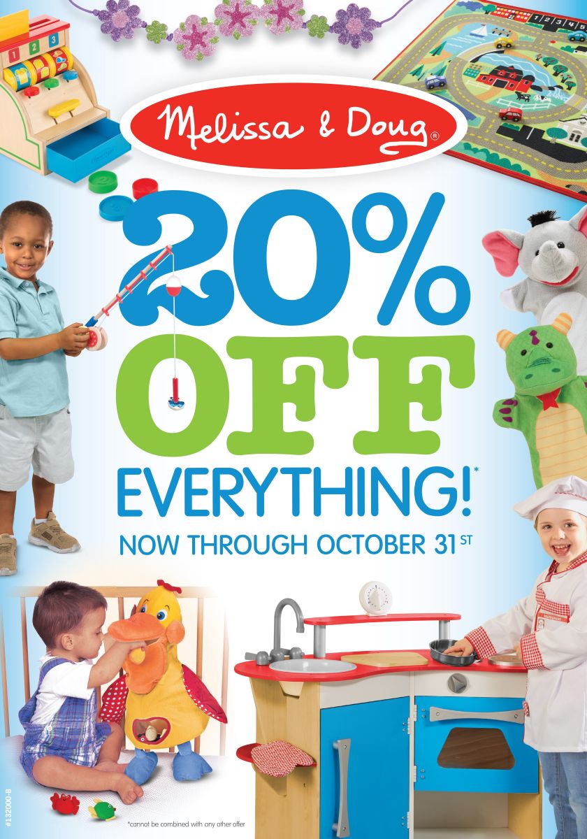 Melissa%20%26amp%3B%20Doug%20Month%20 %2020%25%20off%20Poster%20(1)